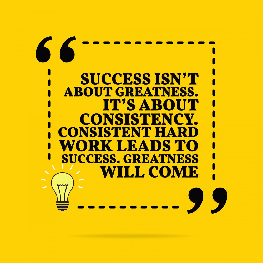 Key to Online Success: Consistency